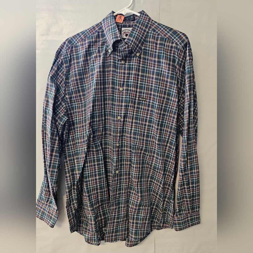Faconnable Multicolor Plaid Button-Down Shirt